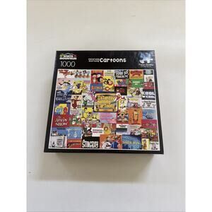SEALED White Mountain 1000 Pc Jigsaw Puzzle Saturday Morning Cartoons